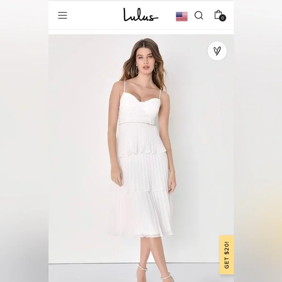 chinese dress ladies Tiered and Layered Flowing Midi Dress in White
